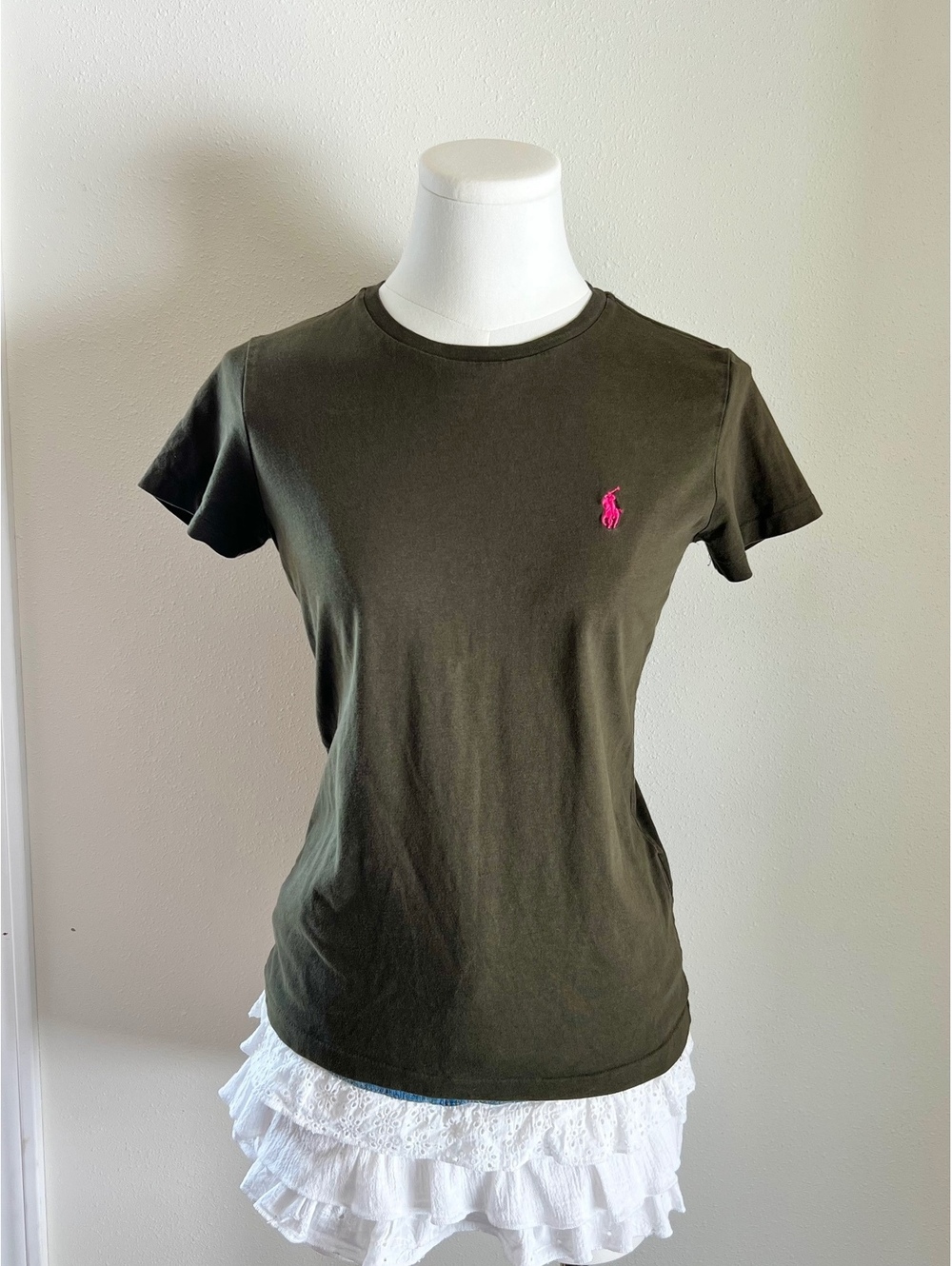Ralph Lauren Polo Olive Green T Shirt